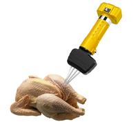 Automatic Poultry Plucking Machine - Tool for Removing Feathers from Chickens, Ducks, and Geese, Rechargeable and Plug-in with Replaceable Heads