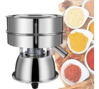 Automatic Powder Sifter with 40 mesh,Electric Sieve Shaker Vibrating Machine for Flour,Stainless Steel Screening,1350RPM Automatic Sieve Shaker, for Granule Powder Grain