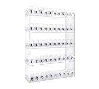 Automatic Pusher Tray - Wall-Mounted & Countertop Display Holder for Retail Stores & Malls, Clear Acrylic Showcase, Size 61x16x66.5cm, Perfect for Merchandising