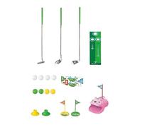 Automatic Putting Mat Indoor/Outdoor Practice With 3 Stainless Steel Putters Alignment Mat Animal Theme For Family Games & Skill Training (One Size)