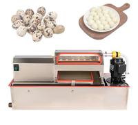 Automatic Quail Egg Peeling Machine - High Capacity Electric Peeler with Water Spray Circulation Low Breakage Portable