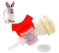 Automatic Rabbit Feeder, Rabbit Water Dispenser Nipple Reusable Plastic Automatic Feeder Nipple for Bunny Guinea Pig Ferret, Feeders for Cages