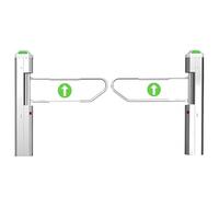 Automatic Radar Sensing Swing Gate, Electric One-Way Door Entrance with Adjustable Speed and Voice Guidance