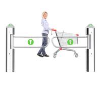 Automatic Radar Sensor Swing Gate, Adjustable Speed and Detection Range, for High-Traffic Entrances in Commercial Buildings