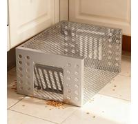 Automatic Rat Trap for Indoor Pest Control Featuring One-Way Door Galvanized Iron Body Reusable and Simple to Maintain