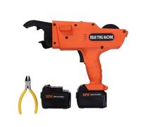 Automatic Rebar Tie Machine, 30-60mm Rebar Tier Tying Machine Rebar Tie Tool with 2 Rechargeable Batteries, 0.8S per Knot, Rebar Wire Twister Tool for Civil Building, Steel Tying,A
