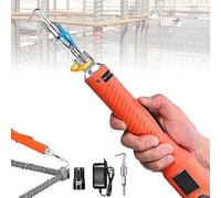 Automatic Rebar Tie Wire Twister - Electric Machine for Tying Concrete Metal Wire, Pull Tie Wire Twister for Wires and Rebar Ties, Includes 2 Batteries