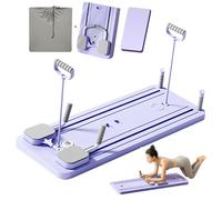 Automatic Rebound Abdominal Board Core Trainer - Pilates Board Workout Equipment with Elbow Support,Ab Roller Wheel Training Board