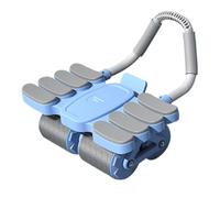 Automatic Rebound Abdominal Wheel with 8 Elbow Supports and Four-Mute Roller, Plank Exercise Roller For Abdominal & Core Strength Training (blue)