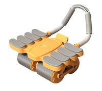 Automatic Rebound Abdominal Wheel with 8 Elbow Supports and Four-Mute Roller, Plank Exercise Roller For Abdominal & Core Strength Training (orange)