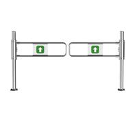 Automatic Rebound Swing Door 1Way Pedestrian Gate Manual 90° Open Design HeavyDuty 120x100cm for Aisle Access in Markets & Parks Safety Barrier