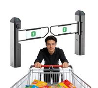 Automatic Rebound Swing Gate 90° Electric Radar Sensor Turnstile for Access Control in Malls Airports Stadiums