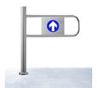 Automatic Rebound Swing Gate, Self-Closing Access Control Barrier for Markets, Libraries, and Entryways, Durable Safety Solution for Crowd Control and Traffic Flow