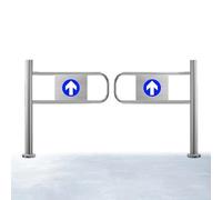 Automatic Rebound Swing Gate Self-Closing One-Way Access Control Security Solutions for Markets, Libraries and Public Spaces Crowd Control and Safety