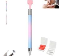 Automatic Refillable Wax Pen, Diamond Art Painting Pen with Wax Pencil for Rhinestones, Nail Art DIY Crafts, Jewelry Making and Diamond Painting Tools (Pink-blue gradient)
