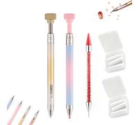 Automatic Refillable Wax Pen, Diamond art refillable wax pen, Precision Upgrade Diamond Painting Pen for Rhinestones, Nail Art, Jewelry Making & DIY Craft Tools (2pc-06)