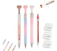 Automatic Refillable Wax Pen, Diamond art refillable wax pen, Precision Upgrade Diamond Painting Pen for Rhinestones, Nail Art, Jewelry Making & DIY Craft Tools (3pc-03)