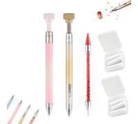 Automatic Refillable Wax Pen, Diamond art refillable wax pen, Precision Upgrade Diamond Painting Pen for Rhinestones, Nail Art, Jewelry Making & DIY Craft Tools (2pc-03)