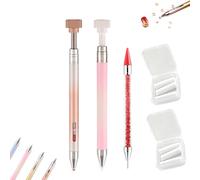 Automatic Refillable Wax Pen, Diamond art refillable wax pen, Precision Upgrade Diamond Painting Pen for Rhinestones, Nail Art, Jewelry Making & DIY Craft Tools (2pc-02)