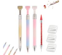 Automatic Refillable Wax Pen, Diamond art refillable wax pen, Precision Upgrade Diamond Painting Pen for Rhinestones, Nail Art, Jewelry Making & DIY Craft Tools (3pc-04)