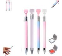 Automatic Refillable Wax Pen,Diamond Art Stylus with 2 Refill Wax Pads,Upgrade W-ax Pencil for Rhinestones Diamond Art Pens,Refillable W-ax Pen for D-iamond A-rt Nail DIY Craft and Nail Projects