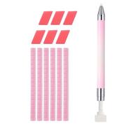 Automatic Refillable Wax Pen ，Nail Art Rhinestone Pens，Precision Wax Pencil Nails Gems Picker，Upgrade Refillable for Diamond Art Nail DIY Craft，Comes with 102 additional wax fillers (A)