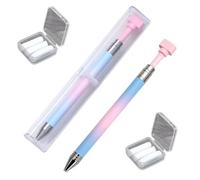 Automatic Refillable Wax Pen with 2Pcs Wax-Core Refills, Diamond Painting Pens, No Wax Needed Self-Stick Drill Pens, Nail Art Pick-up Jewel Gems for DIY Crafts Painting Cross-Stitch