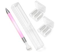 Automatic Refillable Wax Pen with 6Pcs Wax-Core Refills, Diamond Painting Pens, No Wax Needed Self-Stick Drill Pens, Nail Art Pick-up Jewel Gems for DIY Crafts Painting Cross-Stitch