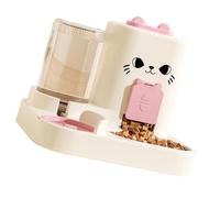 Automatic Refilling Pet Water Bowl And Food Dish Set With Stainless Steel Removable Tray Anti Tip Base For Small Animals Automatic Pet Feeders And Water Fountains