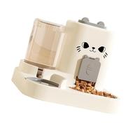 Automatic Refilling Pet Water Bowl And Food Dish Set With Stainless Steel Removable Tray Anti Tip Base For Small Animals Large Capacity Pet Feeders With Detachable Parts