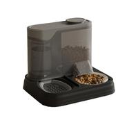 Automatic Refilling Pet Water Bowl And Food Dish Set With Stainless Steel Removable Tray Anti Tip Base For Small Animals Automatic Cats Dog Feeding