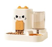 Automatic Refilling Pet Water Bowl and Food Dish Set with Stainless Steel Removable Tray Anti Tip Base for Small Animals Large Capacity Pet Feeders with Detachable Parts