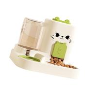 Automatic Refilling Pet Water Bowl And Food Dish Set With Stainless Steel Removable Tray Anti Tip Base For Small Animals Automatic Pet Feeders And Water Fountains