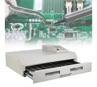 Automatic Reflow Machine,Intelligent Infrared IC Heater PCB Soldering Furnace Reflow Oven T-962 Reflow Soldering Machine Professional Automatic Infrared Heater 0-280℃ Soldering Machine(T-962C)