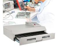 Automatic Reflow Oven, 800W/1500W/2500W Reflow Soldering Machine, 0-280°C Adjustable, 8 Predefined Temperature-Parameter Waves, Screen Display Smart Soldering Station, for Glass, Metal, Plastic