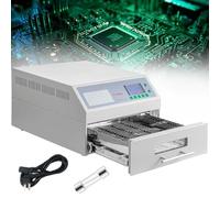 Automatic Reflow Soldering Machine 800W/1500W, Professional Infrared Heating & Hot Air Circulation Oven for Welding Area 180x235mm/300x320mm, T962A Model