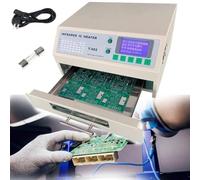 Automatic Reflow Soldering Machine,Desktop Reflow Oven,180 x 235 mm Professional Infrared Heater Soldering Machine,Reliable SMD SMT BGA Rework Station Tool
