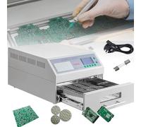 Automatic Reflow Soldering Machine, Infrared Heating Reflow Oven for PCB SMT Soldering and Small Batch Production, 1500W Power for Professional Use