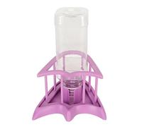 Automatic Reptile Water Feeder Safe Purple Fence Reptile Water Drinker Dispenser with Bottle for Lizard Reptile Supplies PP Material Durable Pet (S NW-14)