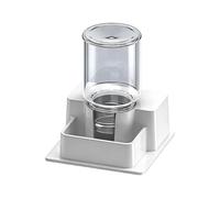 Automatic Reptile Waterer, Detachable Hydration Bowl, 120ml Drip Free Water Dish, Turtle Gecko Drink Feeder, Pet Water Dispenser with Suction Base, Reptile Habitat Accessories for Frog Hermit Crab