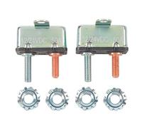 Automatic Reset Circuit Breaker 2Pcs Aluminum Alloy Overload Protection 12V 24V Circuit Breaker for Car Ship Electrical Control (50A)