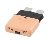 Automatic Reset Circuit Breaker Blade Fuse for Marine and Automotive Applications 12V/24V Compatible, Thin Type Design, Various Amperages (5A)