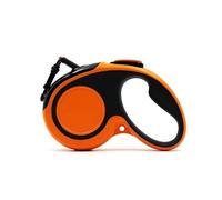 Automatic Retractable Big Dog Leash 5M Strong Pet Roulette, Durable Traction Rope For Small Large Dogs Cats Suitable For Golden Retriever Walking Lead(Orange,M【15-30KG】)