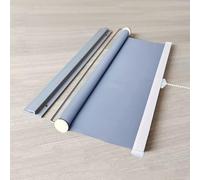Automatic Retractable Blackout Roller Blinds No Drilling UV Protection Temporary Opaque Privacy Shades for Bathroom & Office Size 70cm x 150cm (27.5in x 59in)