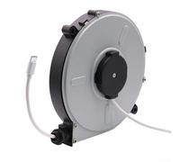 Automatic Retractable Cable Reel, Type-C Charging Cord Organizer with Protective Cover, Portable ABS Wire Winder for Camping Travel Office, White(3METERSTYPE-C)