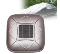 Automatic Retractable Car Cover for Outdoor Parking, Solar Assisted Power with Remote Control, Waterproof Sun Shade and Alarm, Fits Cars & Mid-Size SUVs Silver-2XL