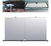 Automatic Retractable Car Sunshade, 2024 New Retractable Sunshade for Car Windshield, Automatic Retractable Sunshade, Car Visors for Windshield, Windshield Sun Shade for UV and Heat Protection (1pcs)