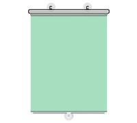 Automatic Retractable Car Sunshade, Car Automatic Retractable Sunshade Windshield Sun Block Visor Shade Curtain Sun Roller Shade for Uv and Heat Insulation Stylish Design (15.8×24 inch,Green)