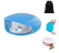 Automatic Retractable Cord Organizer, Horizontal Cable Reel for USB, Headphones & Charging Cables, Tangle-Free Cord Management for Home, Office & Travel (Blue)