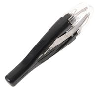 Automatic Retractable Eyebrow Tweezers with Precision Slanted Tip | Stainless Steel, Black Set, for Facial Hair and Ingrown Tips, Makeup Bag Carry Random Color